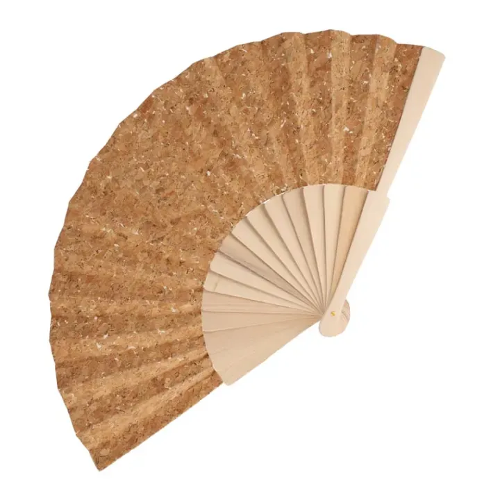 Hand fan wood  cork - LT90521 (N0094)